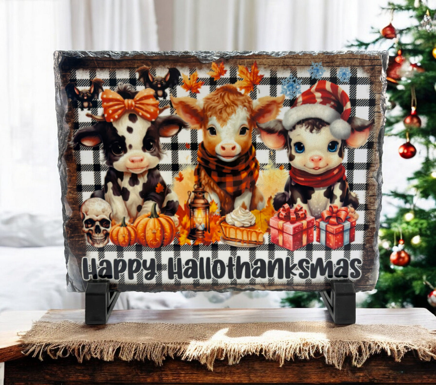 Happy Hallothanksmas Slate