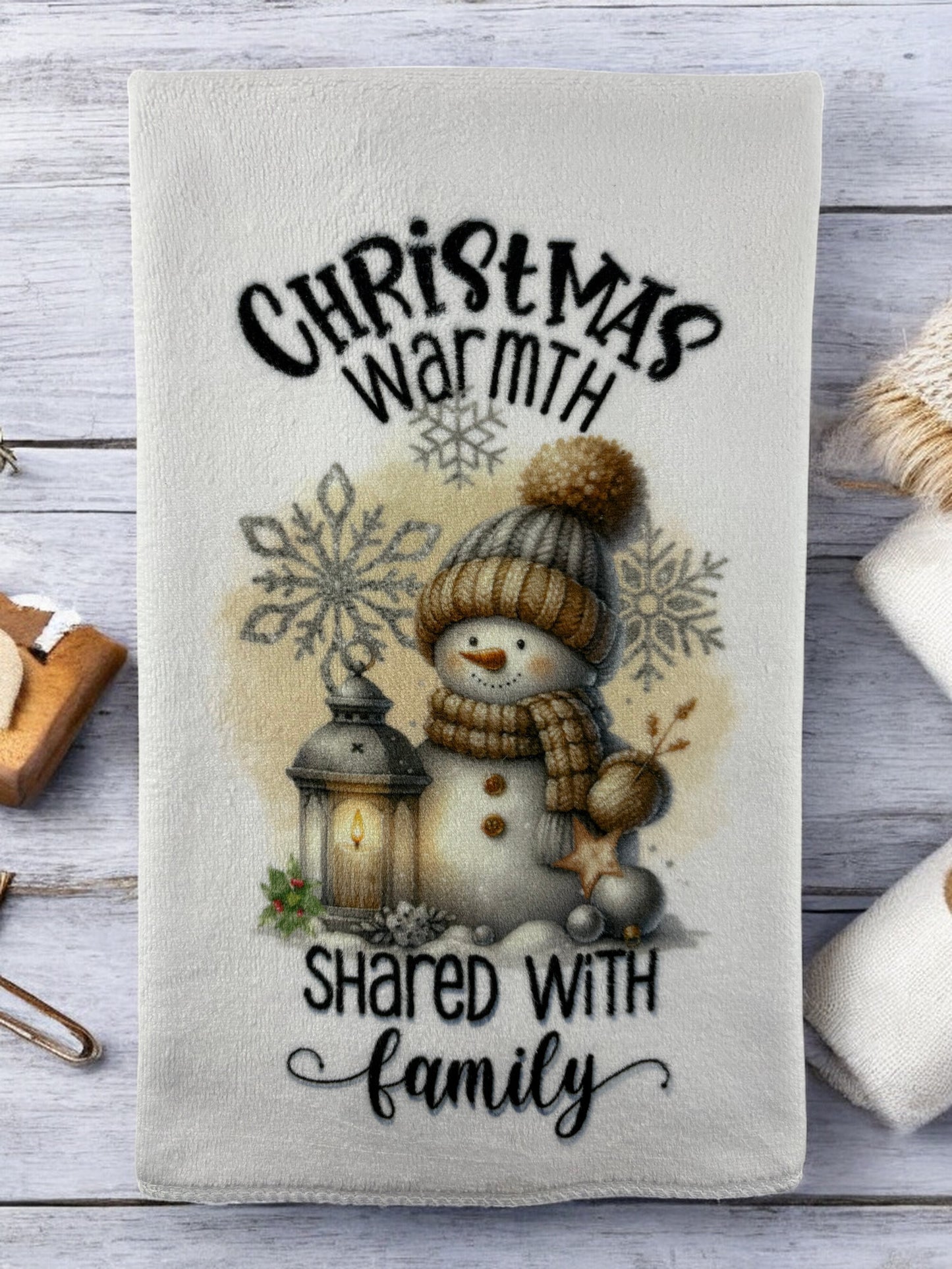 Christmas warmth kitchen towel