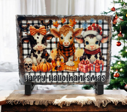 Happy Hallothanksmas Slate