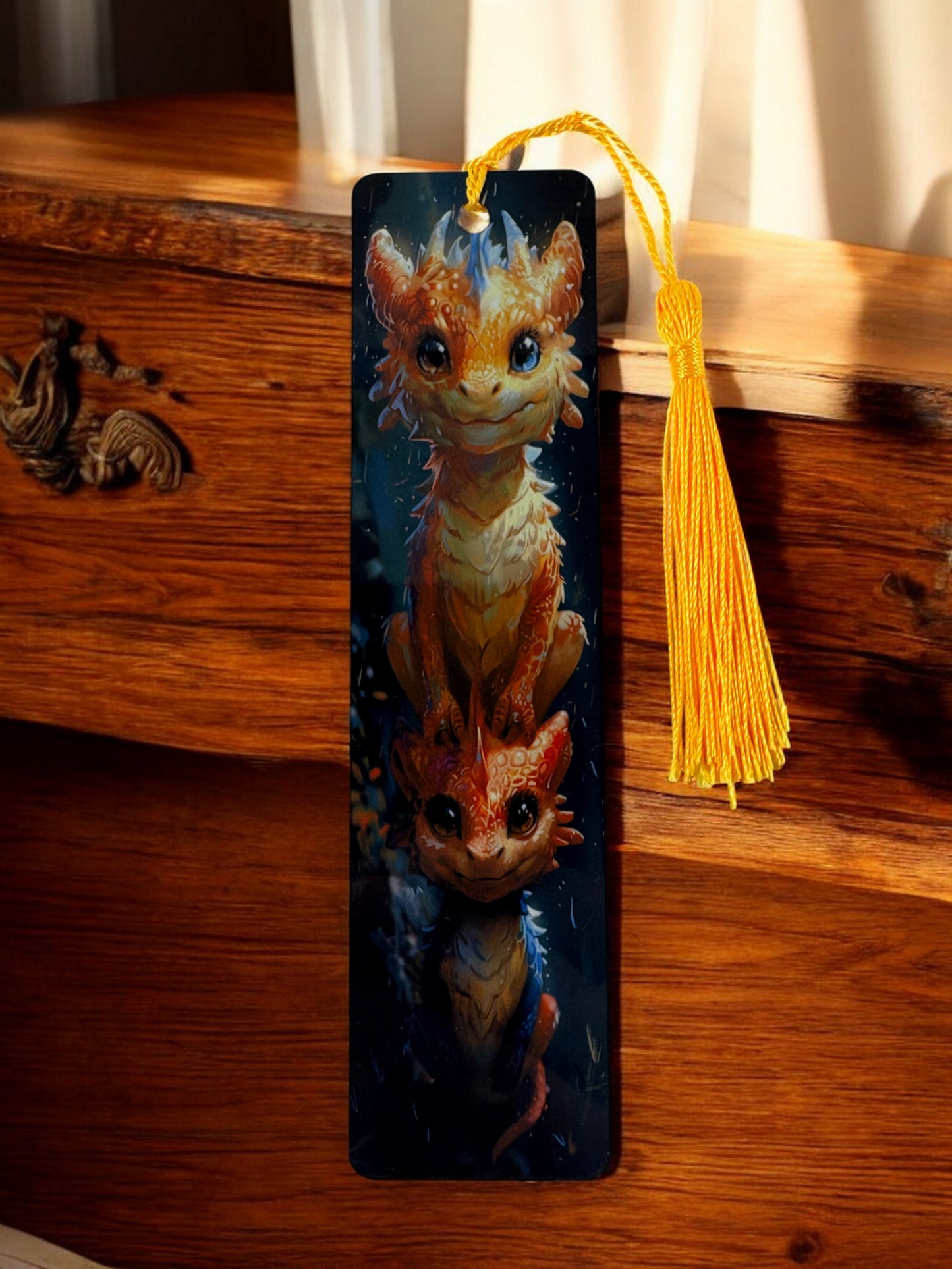 orange dragon bookmark