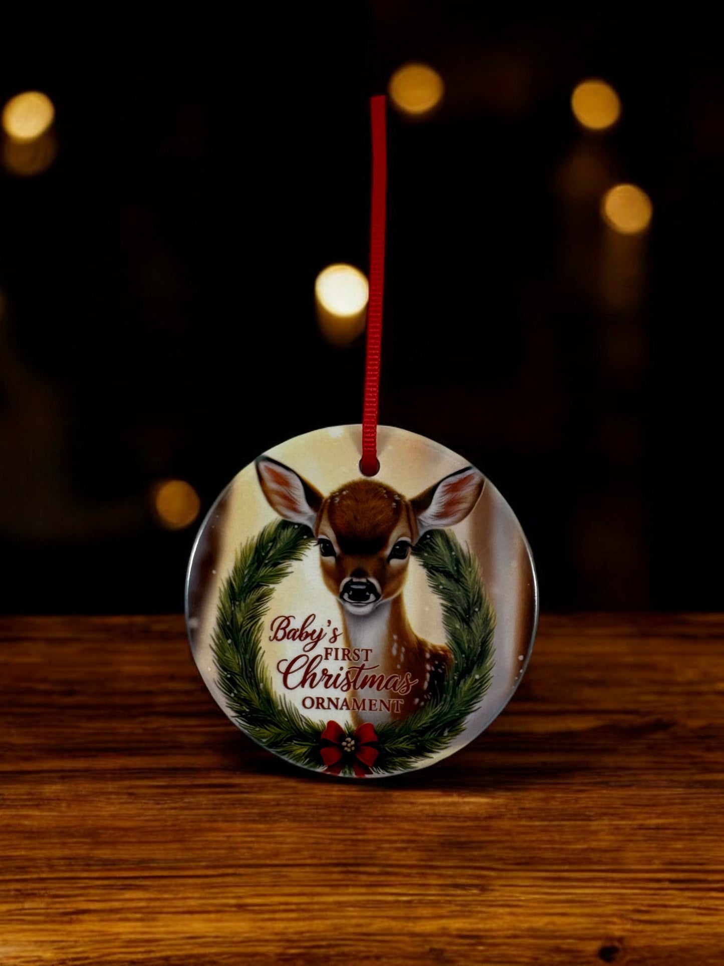 baby's first Christmas ornament