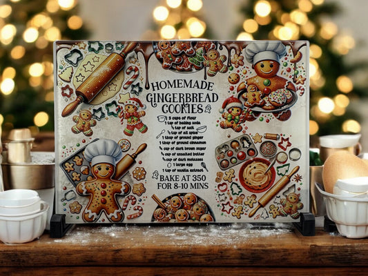 gingerbread recipe cutting board