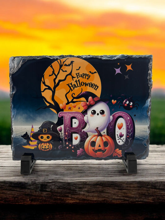happy Halloween slate